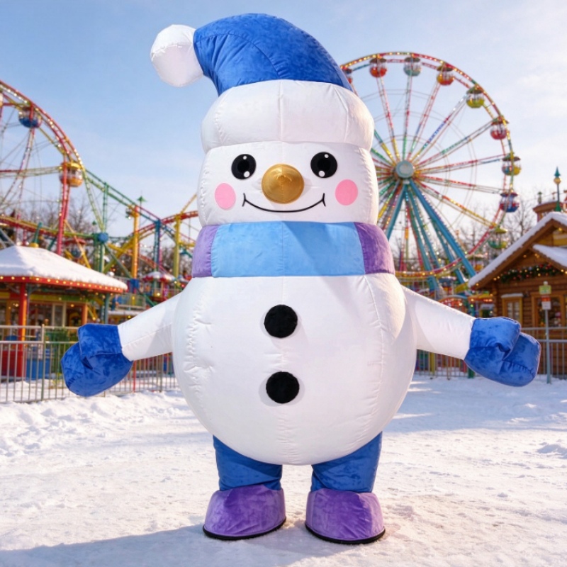 Costumes - Costume gonflable de bonhomme de neige