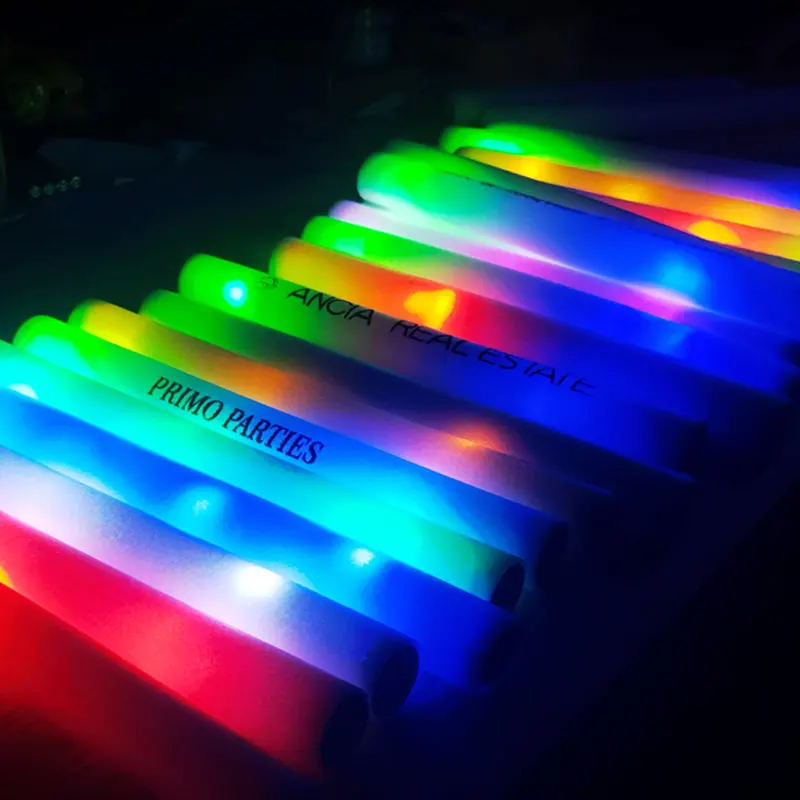 Flashing Led Foam Sticks Party - Bâtons lumineux LED personnalisés, baguettes en