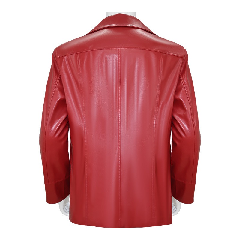 Veste en cuir rouge pour homme - Glow In The Dark Party Glasses avis et prix