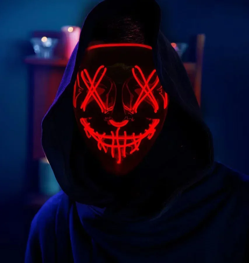 Masque de Purification au néon - Led Purge Mask Halloween avis et prix