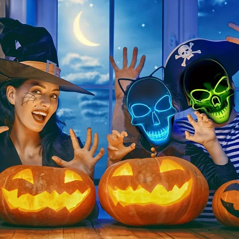 Masque de crâne d’horreur pour - Led Purge Mask Halloween avis et prix