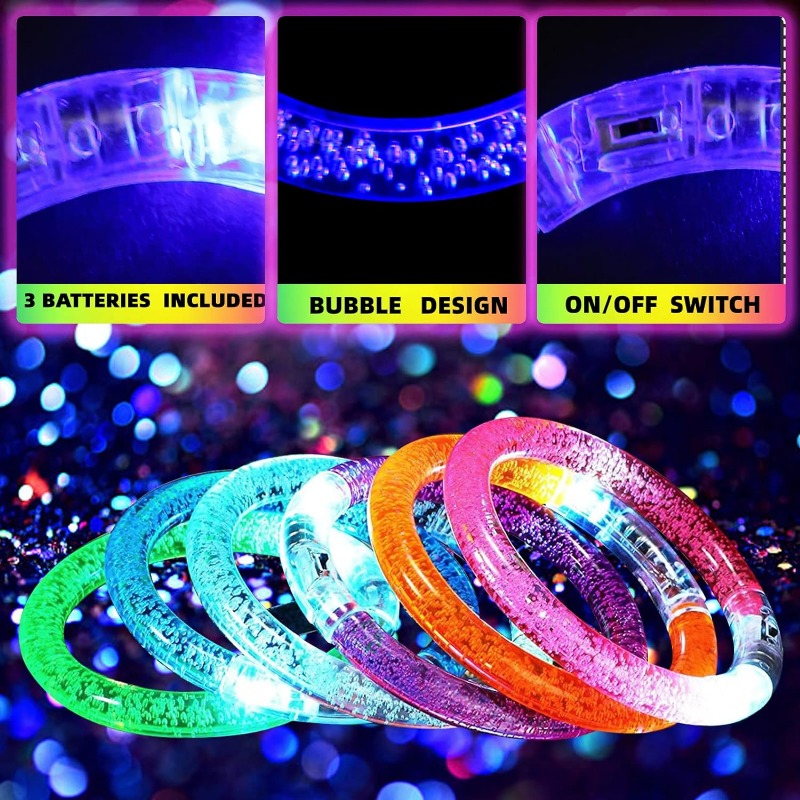 Bracelets LED acryliques lumin - Glow In The Dark Party Glasses avis et prix