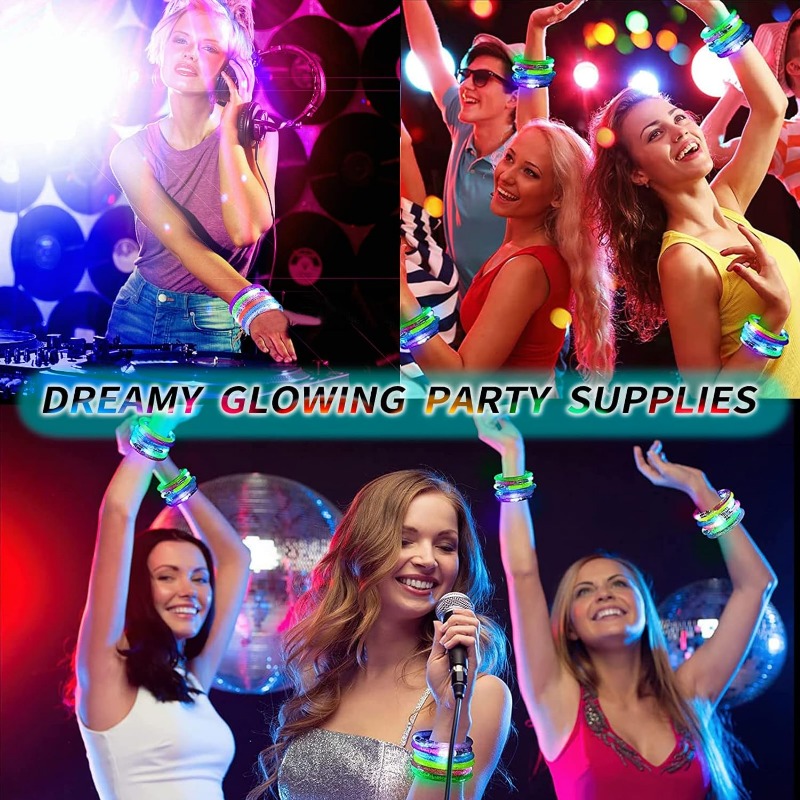 Bracelets LED acryliques lumin - Glow In The Dark Party Glasses avis et prix